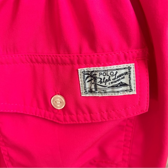 Polo Ralph Lauren Traveler Bright Pink Swim Trunks Swim Shorts Men’s XL - Picture 4 of 8